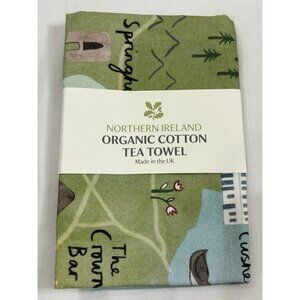 Northern Ireland Organic Cotton Tea Towel 25”x 18” NEW